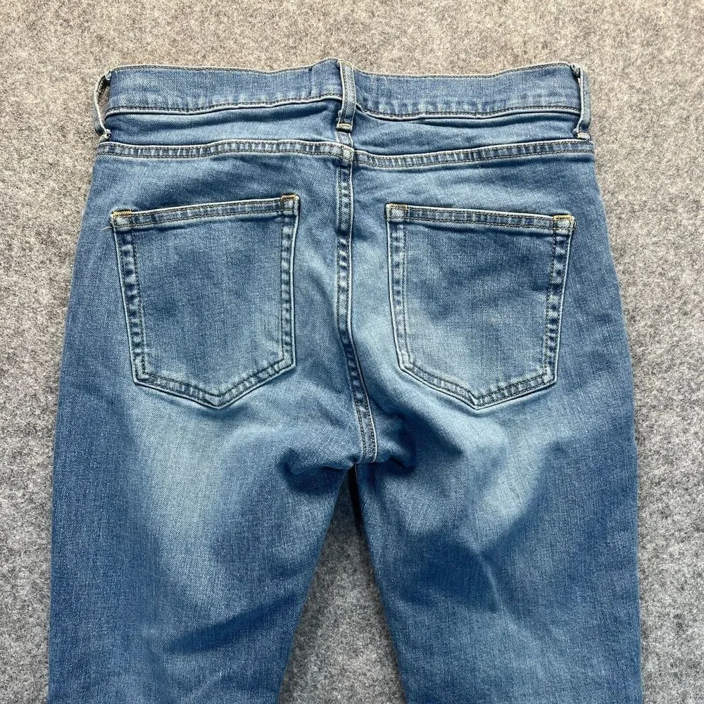 Everlane Jeans Womens Size 28 Skinny Mid Rise Light Blue Stretch Denim‎